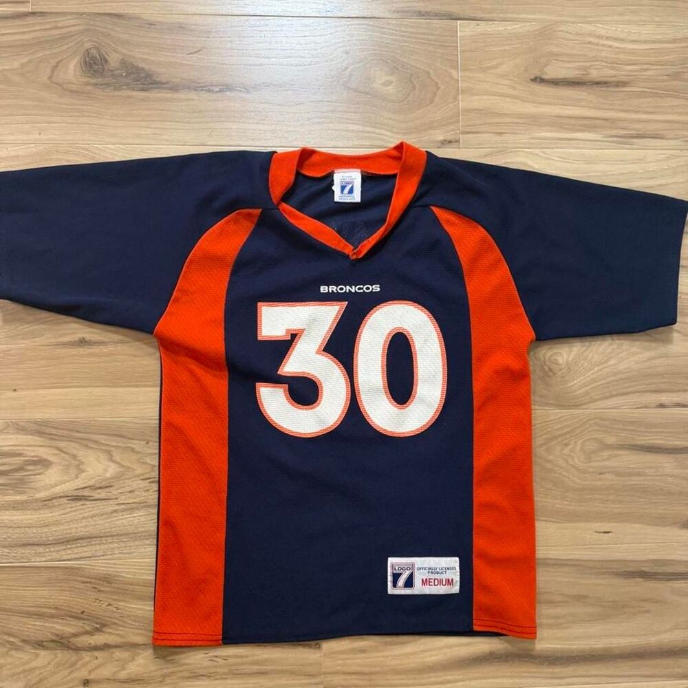 Vintage 90s youth NFL Denver Broncos jersey size medium logo 7